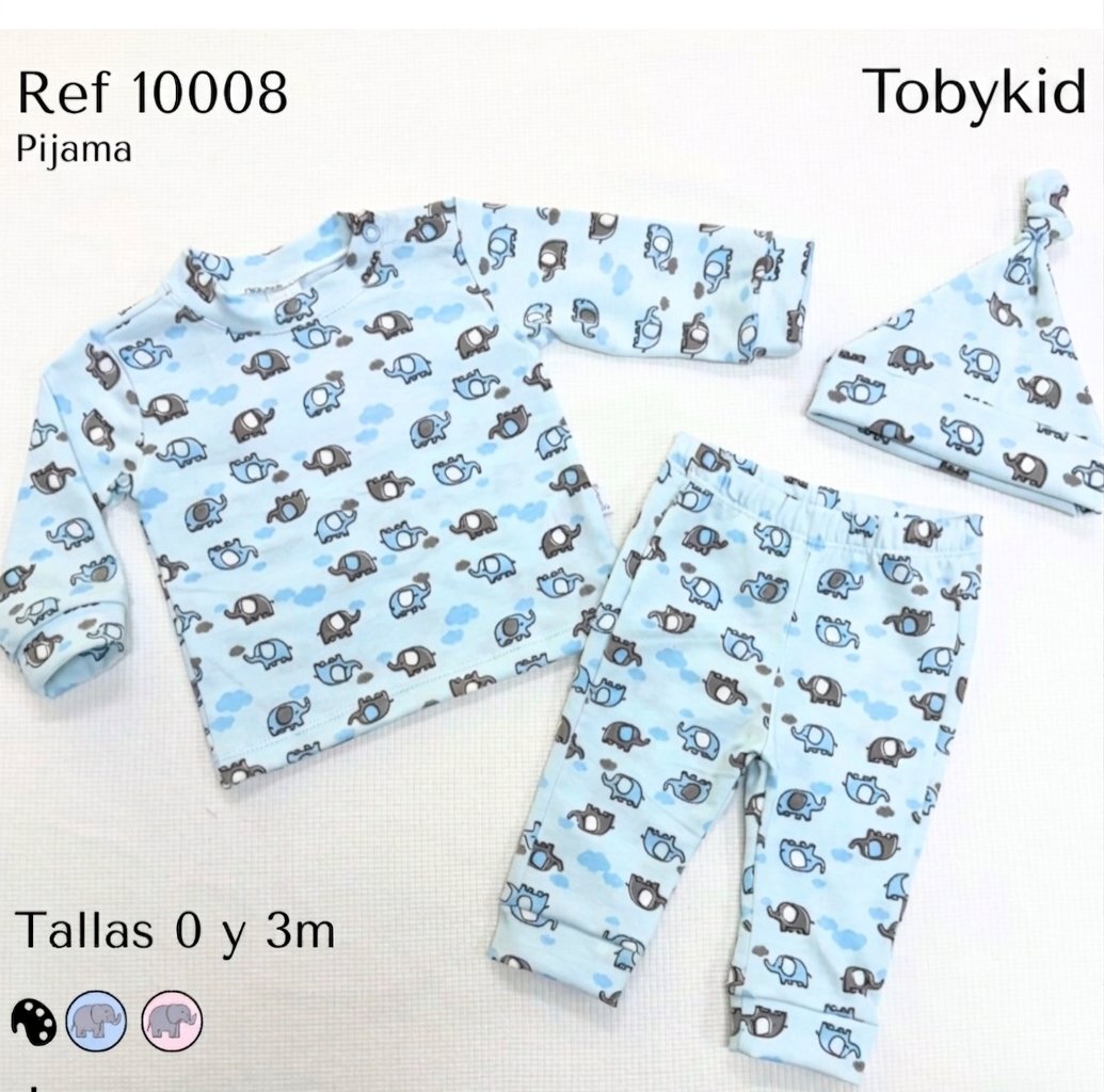 Conjunto de pijamas 3 piezas