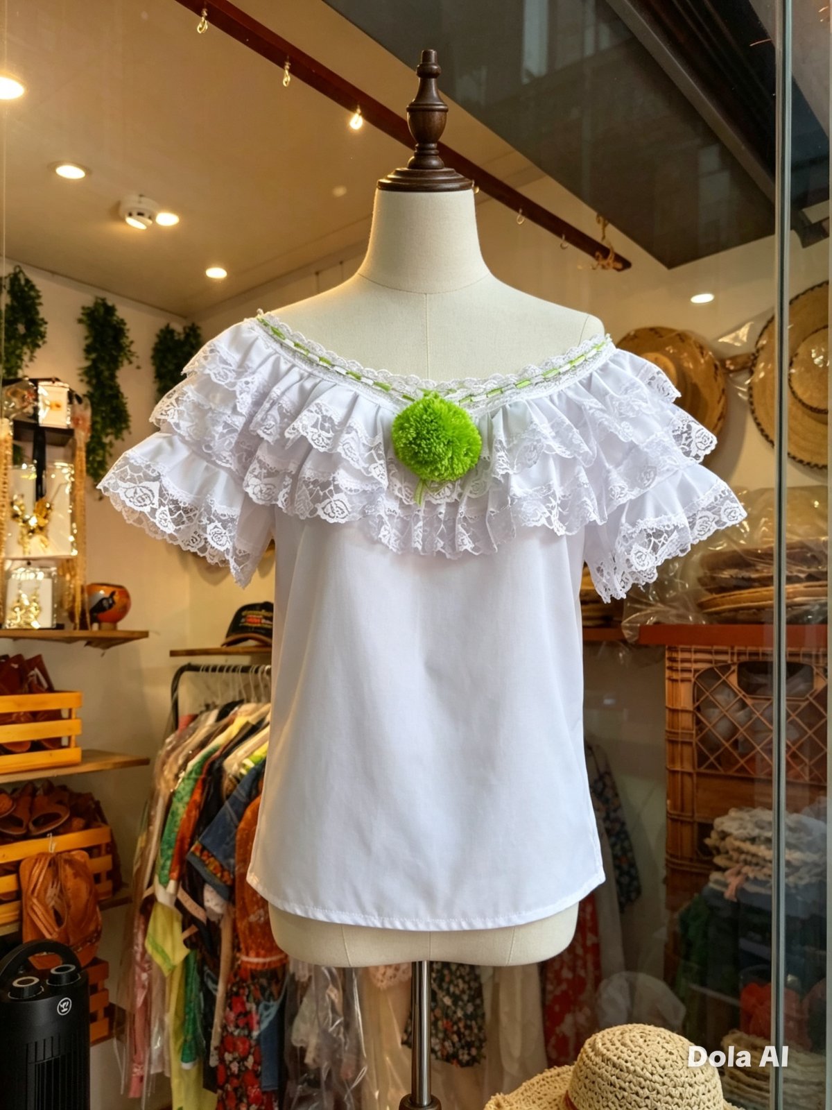 Blusa tipica doble rucha